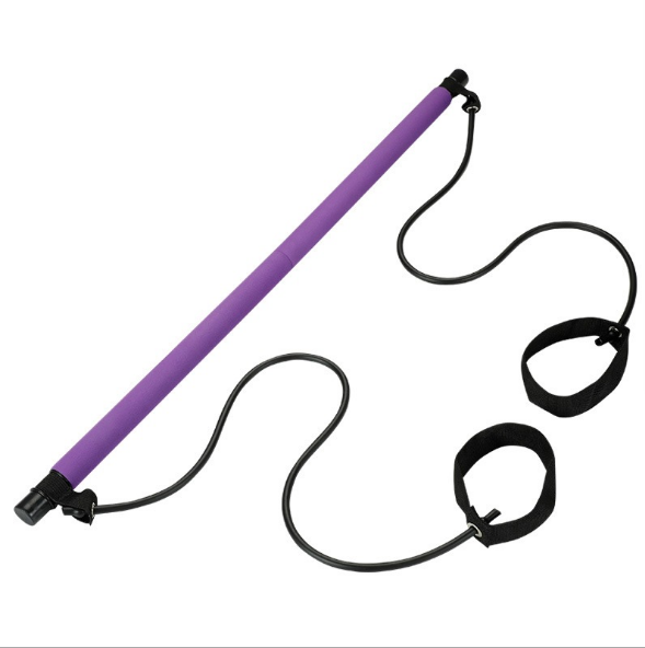 Pilates Fitness Stick Yoga Tension Bar Resistance Tube Pulling Rope Multi-Function Dance Fitness Equipment