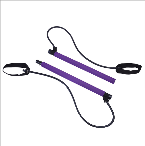 Pilates Fitness Stick Yoga Tension Bar Resistance Tube Pulling Rope Multi-Function Dance Fitness Equipment