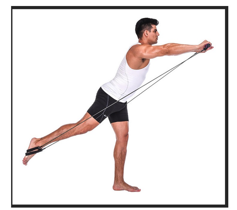 Pilates Fitness Stick Yoga Tension Bar Resistance Tube Pulling Rope Multi-Function Dance Fitness Equipment