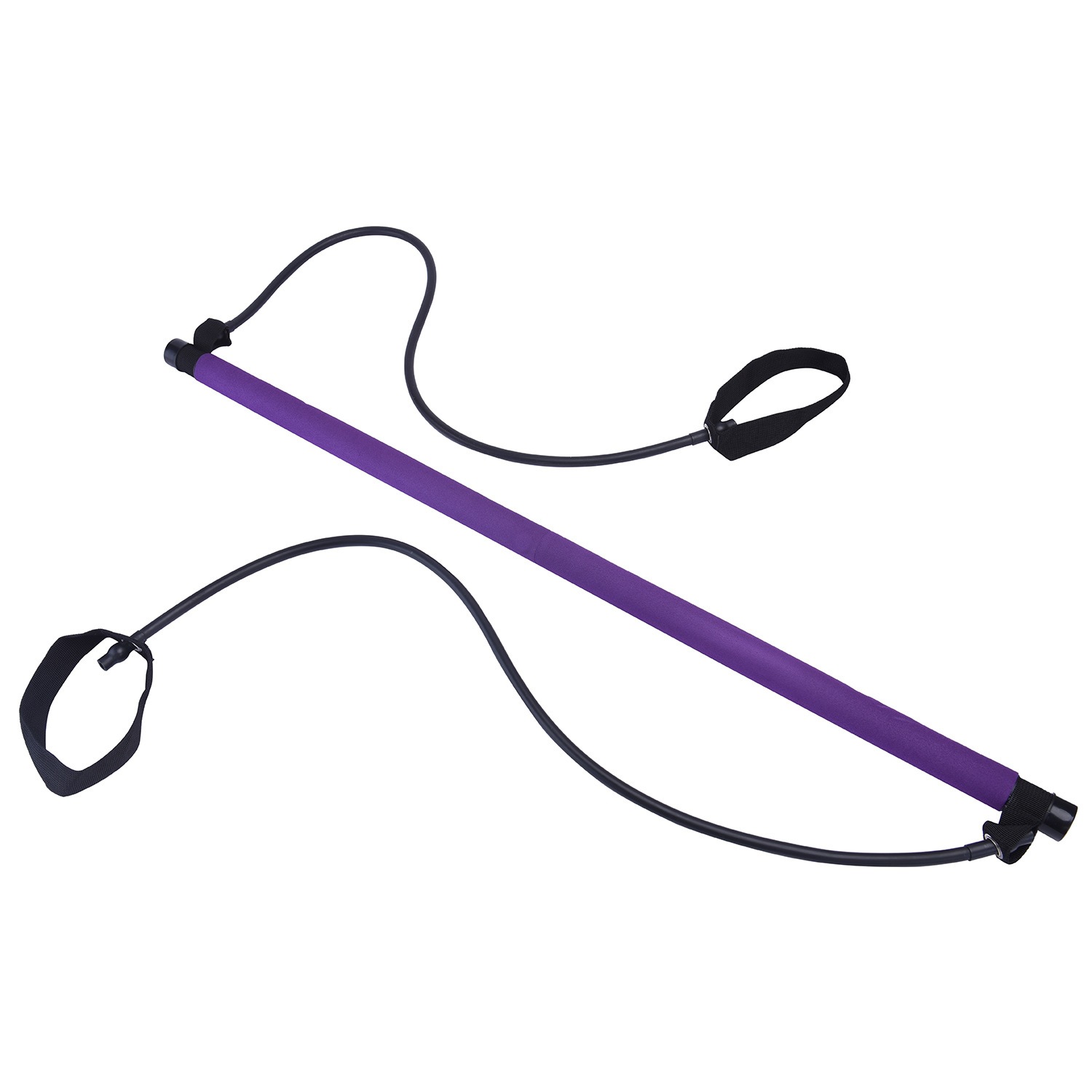 Pilates Fitness Stick Yoga Tension Bar Resistance Tube Pulling Rope Multi-Function Dance Fitness Equipment