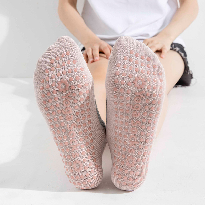 Fitness Anti-Slip Yoga Socks Women&#039;s Pilates Summer Trampoline Aerial Professional Thin Five-Finger Yoga Socks Socks