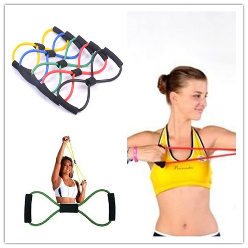 8 Words Chest Expander Yoga Supplies Pulling Rope Girls Chest Expander/Chest Expander/Yoga Pilates