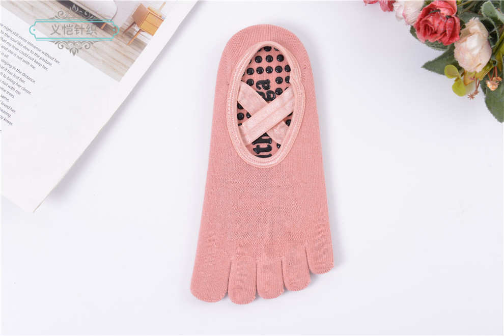 Professional Yoga Socks Children's Summer Five Finger Non-Slip Sports Thin Section Dispensing Dance Pantyhose Pilates