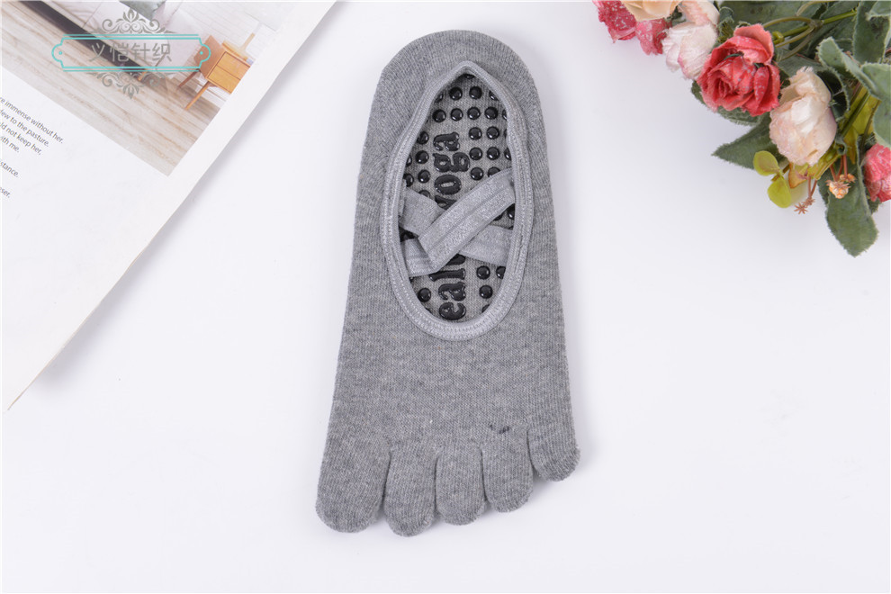 Professional Yoga Socks Children's Summer Five Finger Non-Slip Sports Thin Section Dispensing Dance Pantyhose Pilates