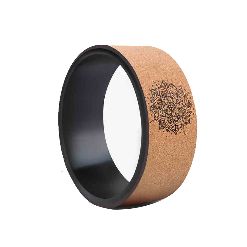 Jinkai Cork Yoga Wheel Back Bend Artifact Pilates Spine Brace Open Back Yoga Ring Foam Roller Dharma Wheel