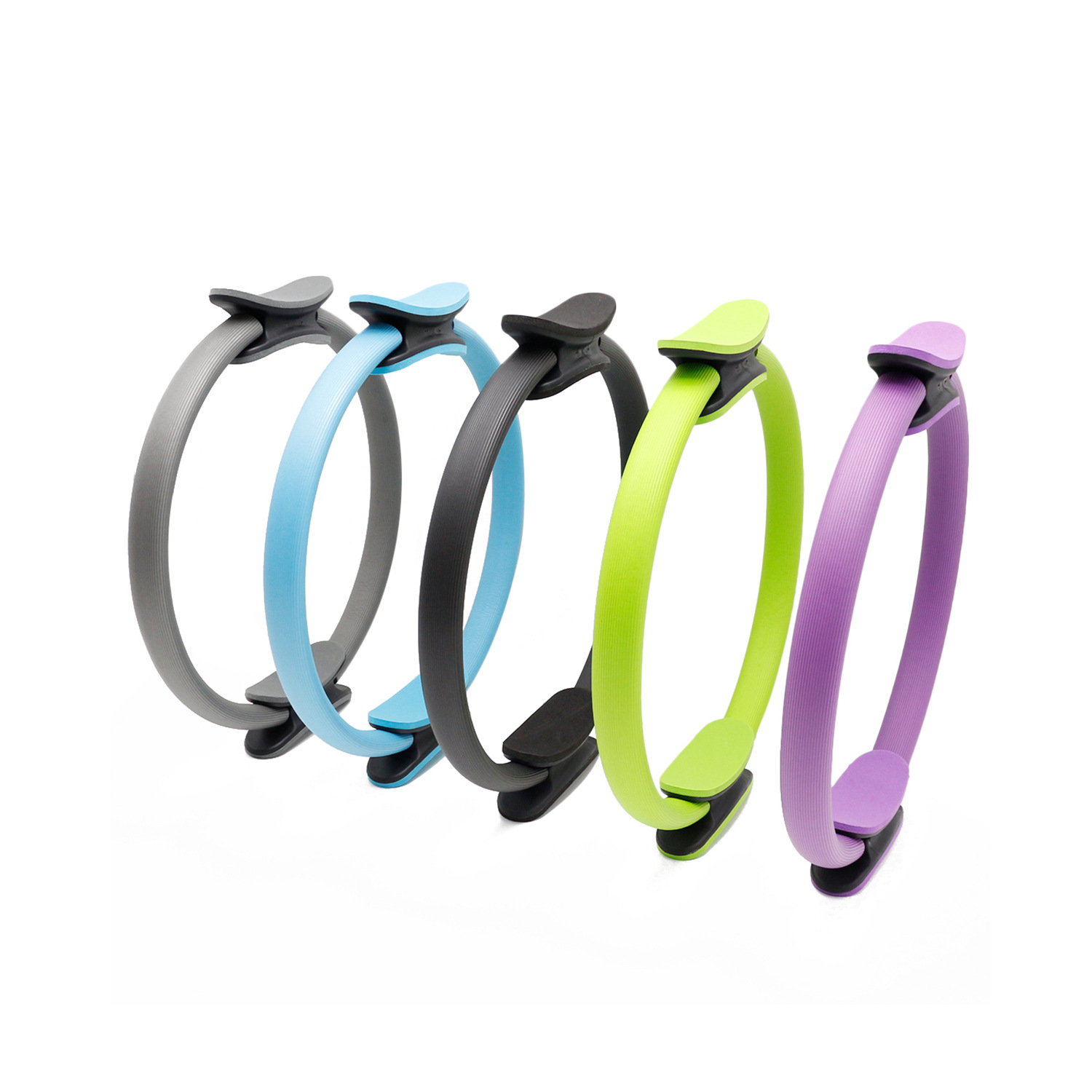 Pilates Roller Multicolor Yoga Roller FRP Crescent Handle Pilates Roller Magic Cycle