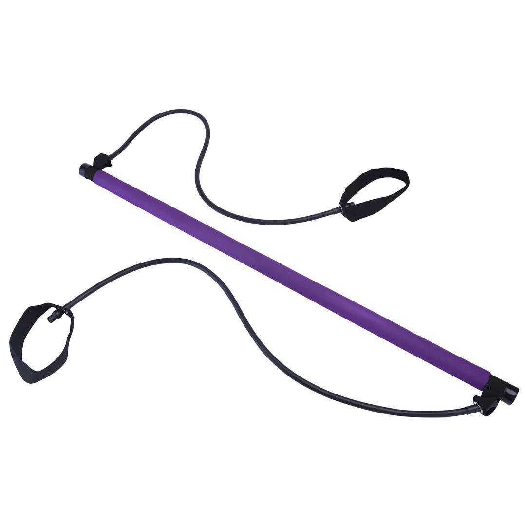 Pilates Stick Yoga Multifunctional Home Fitness Equipment Pull Rod Elastic String Stretching Stick Back Training Equipment