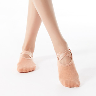 New Professional Yoga Pilates Training Jacquard Toe Socks Women's Trampoline Dance Non-Slip