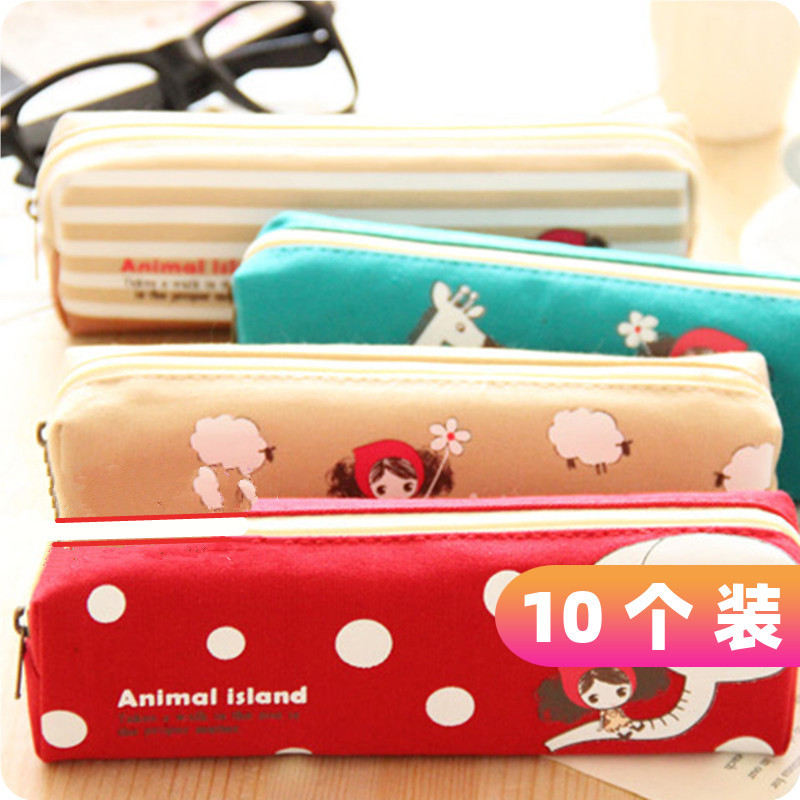 Korean Stationery Cute Student Pencil Bag Korean Men and Women Creativity Pencil Case School Supplies Pilates Girl Stationery Case