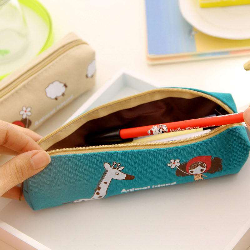 Korean Stationery Cute Student Pencil Bag Korean Men and Women Creativity Pencil Case School Supplies Pilates Girl Stationery Case