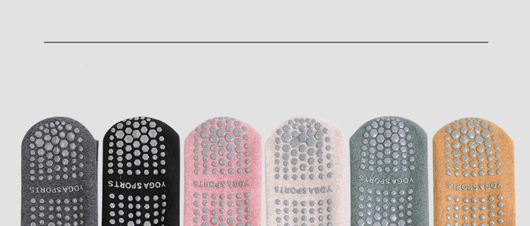 New Autumn and Winter Long Tube Yoga Socks Long Pilates Socks All-Inclusive Women's Terry Fleece Thickened Offset Printing Sequins