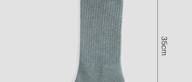 New Autumn and Winter Long Tube Yoga Socks Long Pilates Socks All-Inclusive Women's Terry Fleece Thickened Offset Printing Sequins