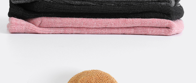 New Autumn and Winter Long Tube Yoga Socks Long Pilates Socks All-Inclusive Women's Terry Fleece Thickened Offset Printing Sequins