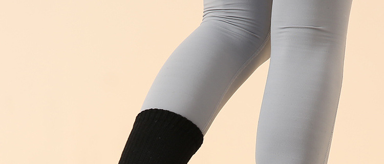 New Autumn and Winter Long Tube Yoga Socks Long Pilates Socks All-Inclusive Women's Terry Fleece Thickened Offset Printing Sequins