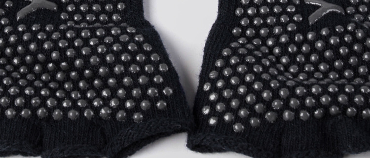 Non-Slip Yoga Socks Toe Socks Sports Professional Pilates Socks Open Toe Back High Quality Silicone Foreign Trade Set Logo