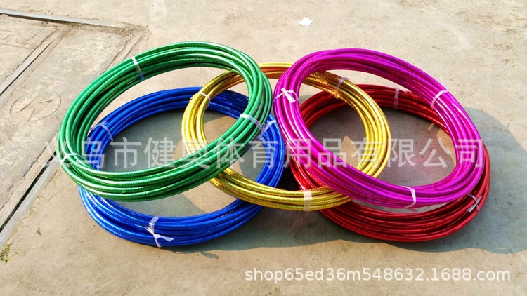 Jianerte factory foreign trade export center laser double color hula hoop children stage performance hula hoop