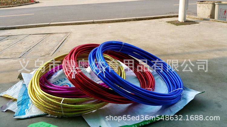Jianerte factory foreign trade export center laser double color hula hoop children stage performance hula hoop