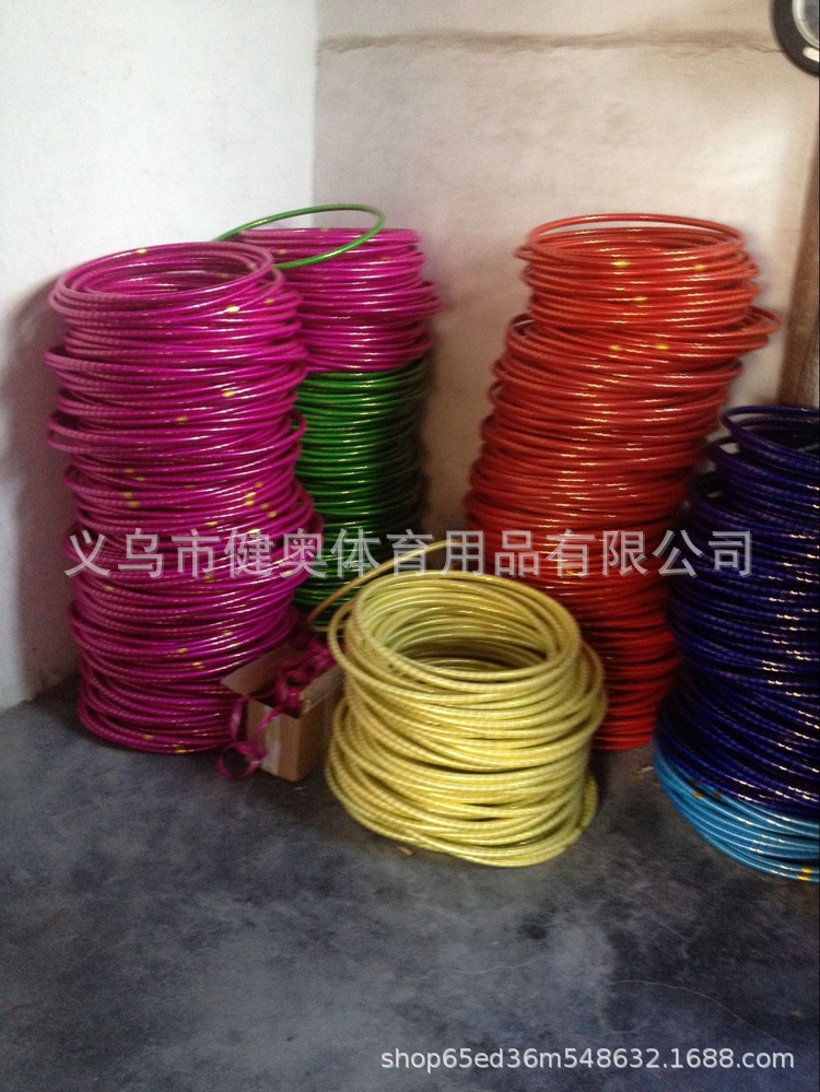 Jianerte factory foreign trade export center laser double color hula hoop children stage performance hula hoop