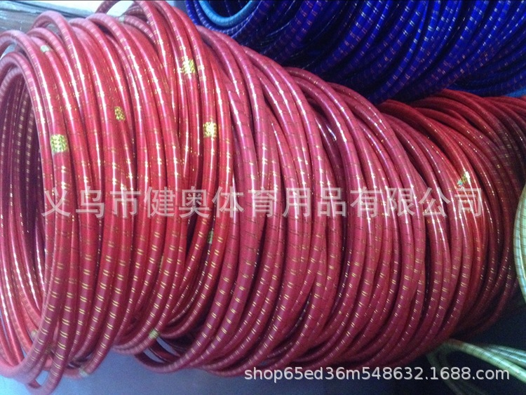 Jianerte factory foreign trade export center laser double color hula hoop children stage performance hula hoop