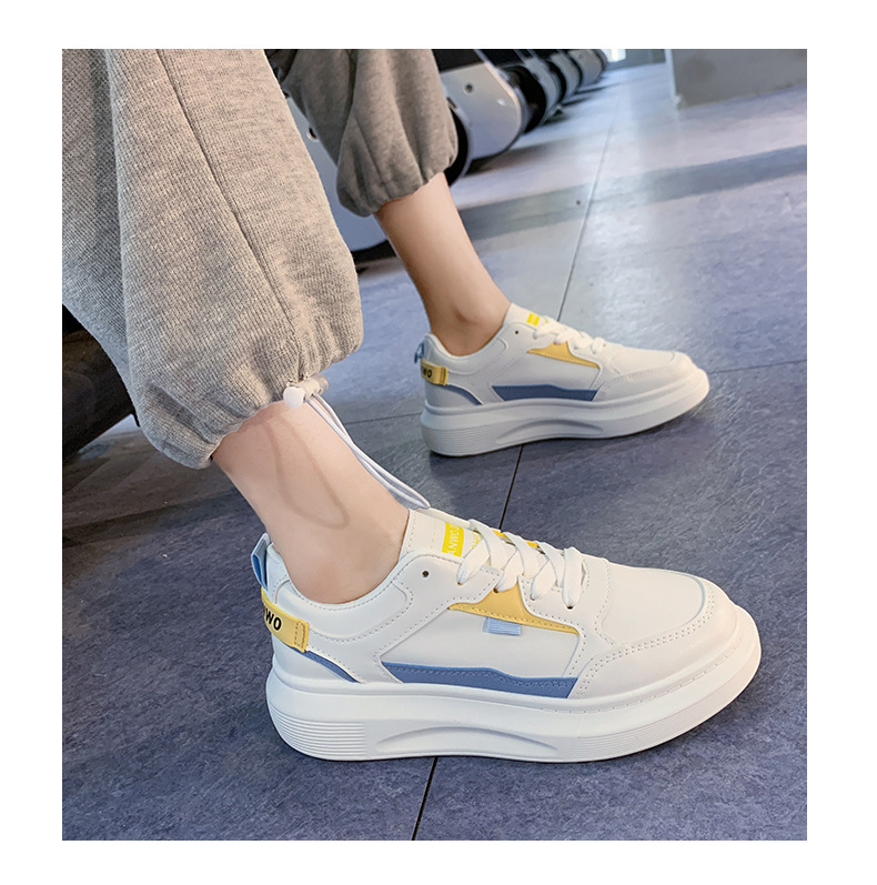 Platform White Shoes Women's Fashionable 2021 Spring New Korean Casual Sports Female Student Treadmill Board Shoes Zy8823