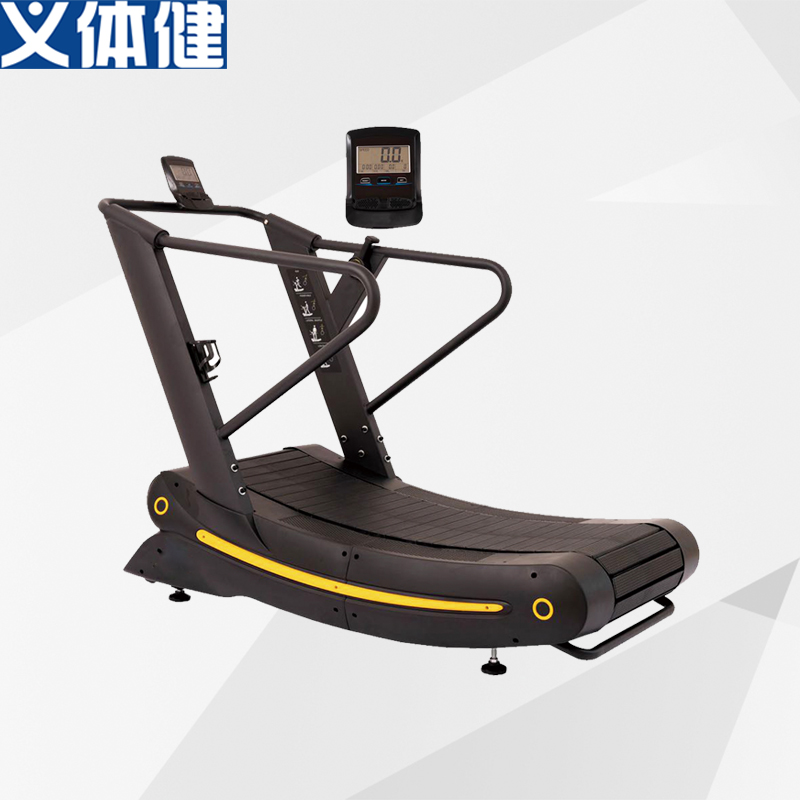 Huijun Commercial Crawler Treadmill Unpowered Machine Gym Curved Magnetic Control Adjustable Resistance Fitness 