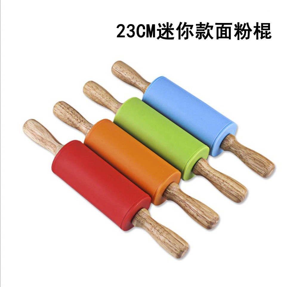 Baking Tool Small Silicone Children's Roller Rolling Rolling Stick Rolling Stick Rolling Pin Rolling Stick Flour Stick Rod Rolling Stick