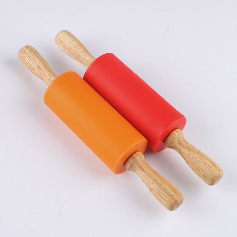 Baking Tool Small Silicone Children&#039;s Roller Rolling Rolling Stick Rolling Stick Rolling Pin Rolling Stick Flour Stick Rod Rolling Stick