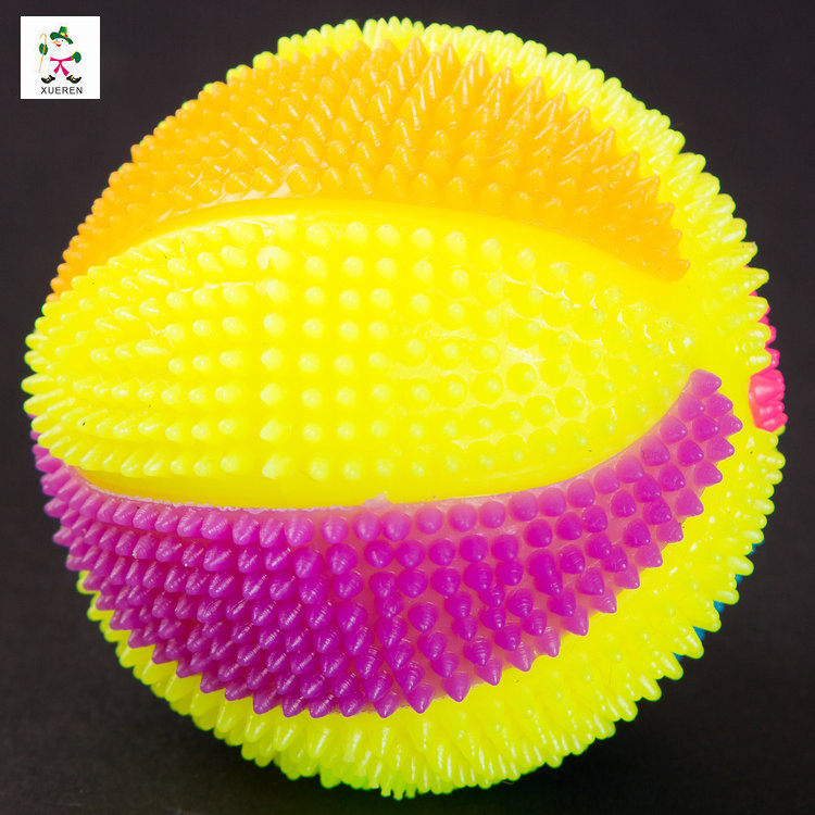 Factory direct flash massage ball 7.5cm color flash basketball yoyo Factory direct flash massage ball 7.5cm color flash basketball yoyo