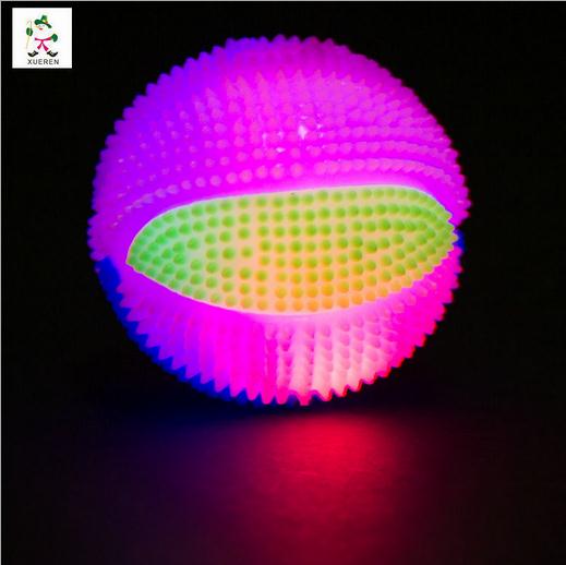 Factory direct flash massage ball 7.5cm color flash basketball yoyo