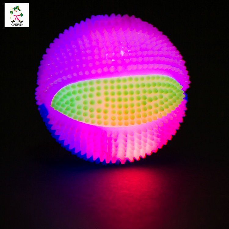 Factory direct flash massage ball 7.5cm color flash basketball yoyo Factory direct flash massage ball 7.5cm color flash basketball yoyo