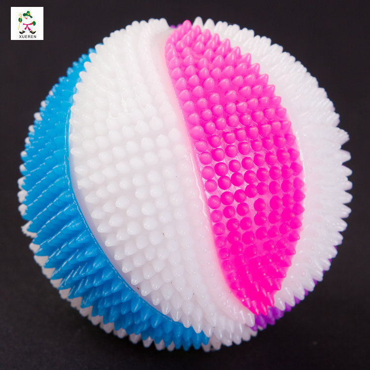 Factory direct flash massage ball 7.5cm color flash basketball yoyo Factory direct flash massage ball 7.5cm color flash basketball yoyo