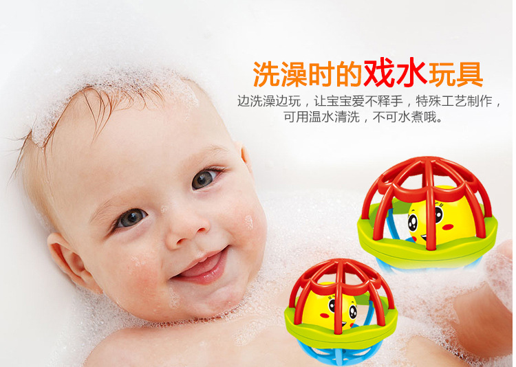Baby Baby Teether Educational Soft Rubber Colorful Hand Grip Rolling Ball Fitness Ball Learning Climbing Intelligence Development Toys
