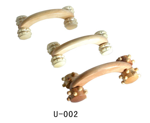 Wooden roller Massager four wheel Massager