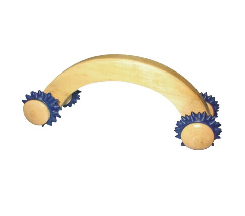 Wooden roller Massager four wheel Massager