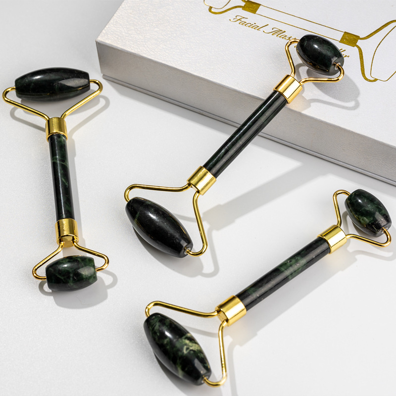 21 Cross-Border Amazon Jade Beauty Instrument Facial Scraping Xiuyan Jade Roller Facial Massage Push Face