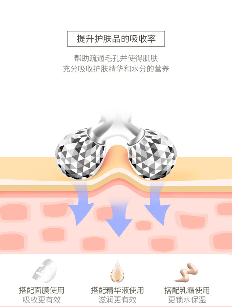 Popular 3D Roller Massager Face Lifting and Tightening Full Body Massager Delivery Gift Promotion Import Instrument