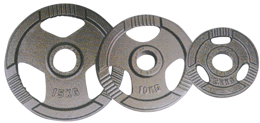 Factory direct baking chips barbell for hand piece hands three holes 15 kg
