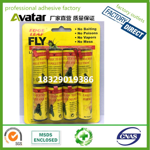 yellow card Fly Paper,Fly Trap,Fly Killer,Fly Glue Trap ,Fly Catcher, fly killer fly roll roller