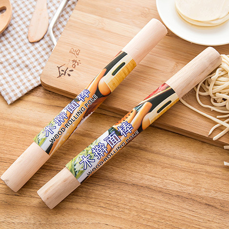 Rolling Pin Household Pizza Leather Dumpling Wrapper Solid Wood Rolling Pin Rolling Dough Dough Roller Baking Tool