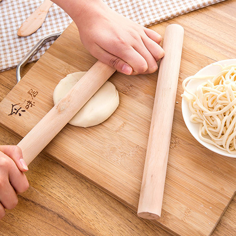 Rolling Pin Household Pizza Leather Dumpling Wrapper Solid Wood Rolling Pin Rolling Dough Dough Roller Baking Tool