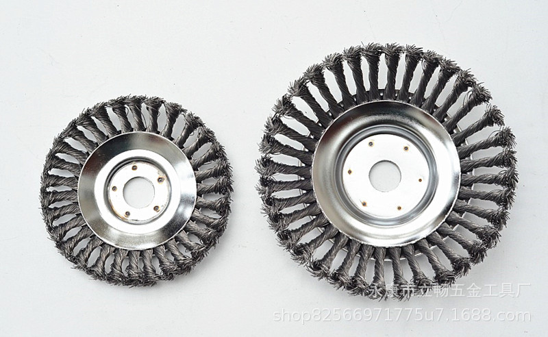 Grass Trimmer Head Twisted Wire BowlType Steel Wire Rust Removal Head Mower Knife Lawn Mower Brush Cutter Accessories Grass Trimmer Head Twisted Wire BowlType Steel Wire Rust Removal Head Mower Knife Lawn Mower Brush Cutter Accessories