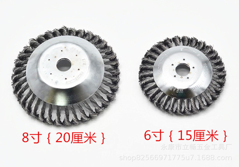 Grass Trimmer Head Twisted Wire BowlType Steel Wire Rust Removal Head Mower Knife Lawn Mower Brush Cutter Accessories Grass Trimmer Head Twisted Wire BowlType Steel Wire Rust Removal Head Mower Knife Lawn Mower Brush Cutter Accessories