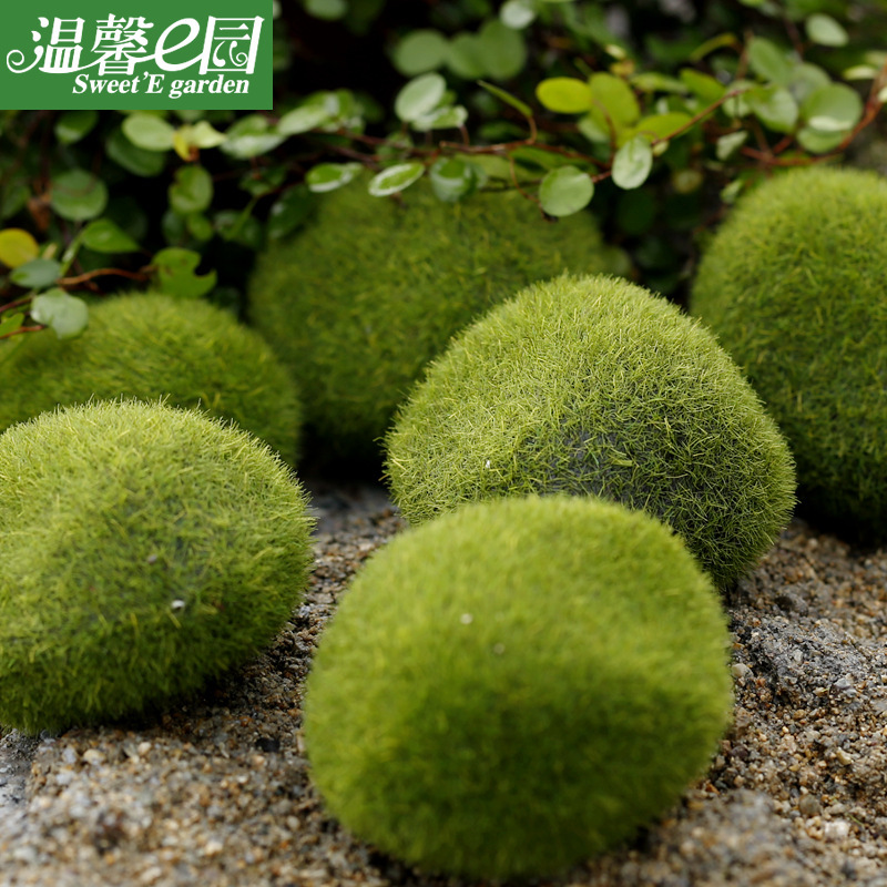 Simulation Moss Moss Stone Flocking Stone Moss Lawn Micro Landscape Ornaments Decorative Simulation Fake Stone