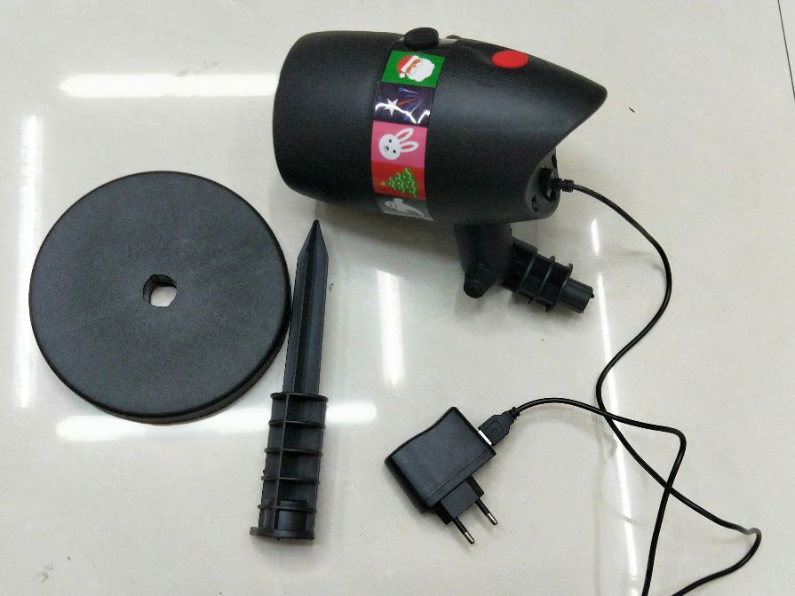 Outdoor Waterproof LED Film Projection Lamp Christmas Card Lawn Lamp 12 Pieces Feilin Card Snowflake Laser