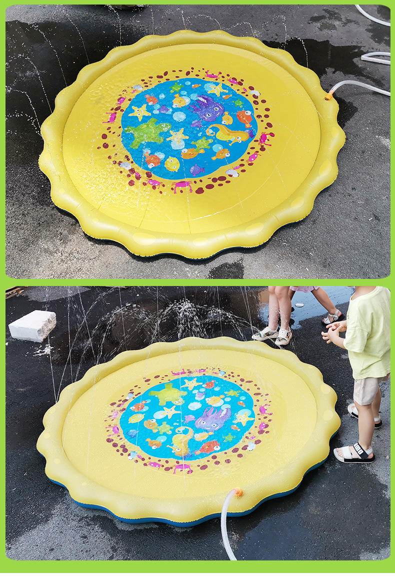 Children's outdoor water mat spot PVC thickened toy mat Amazon water mat outdoor lawn play mat