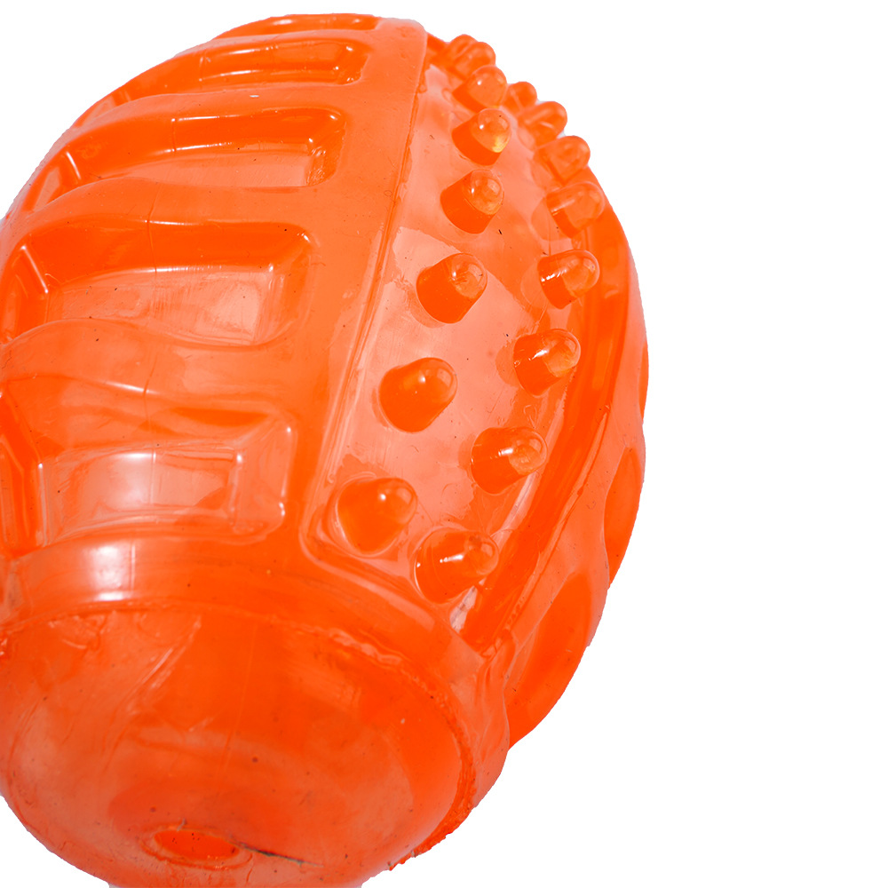 Cross-Border Pet Supplies Dog Toys TPR Bite-Resistant Molar Toys Educational Relieving Stuffy Interactive Pet Rugby