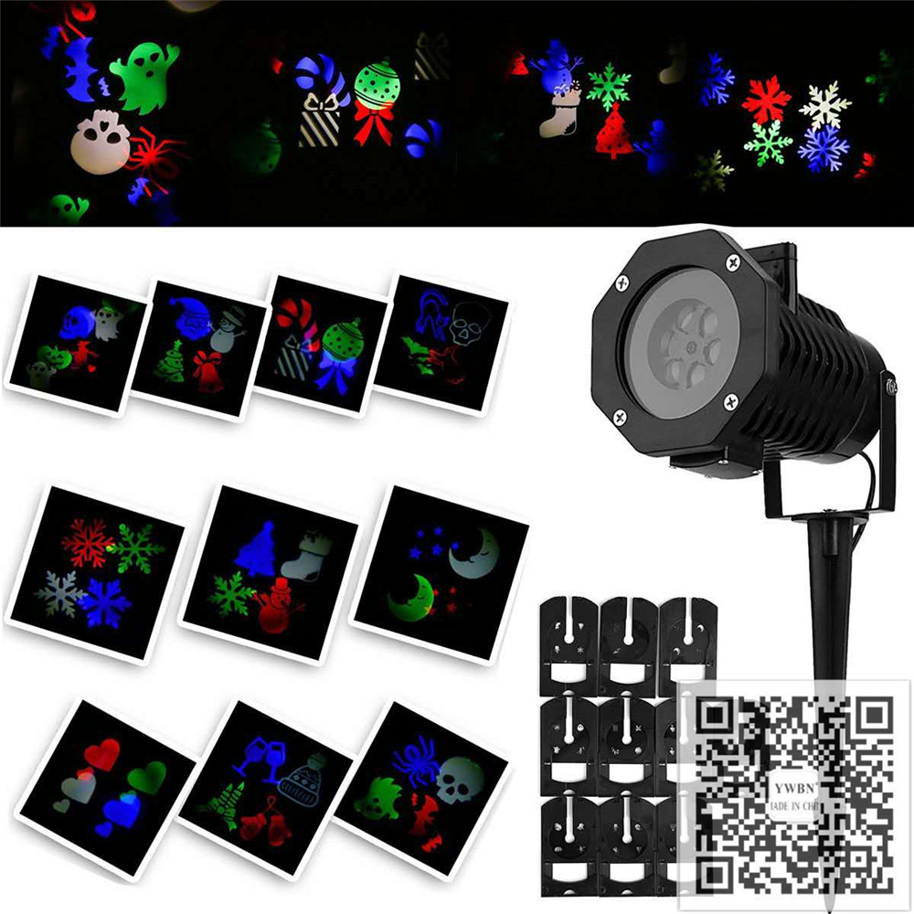 Certified export star showLED Christmas projection lights snowflake butterfly card projection lights lawn lights