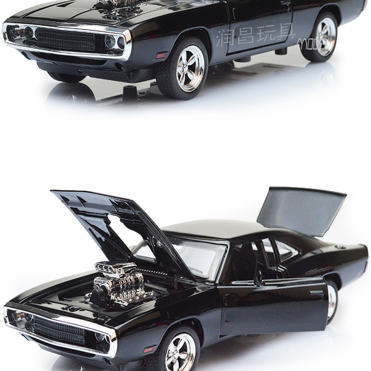 Manufacturers wholesale 7 Dodge War horse power alloy car Model children's toy car parts night market knift
