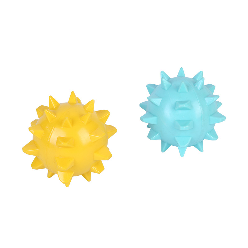 Dog Vocal Ball Pet Toy Urchins Fabric Shooting Start Ball Thorn Rugby Training Dog Molar Bite-Resistant Dog Toy