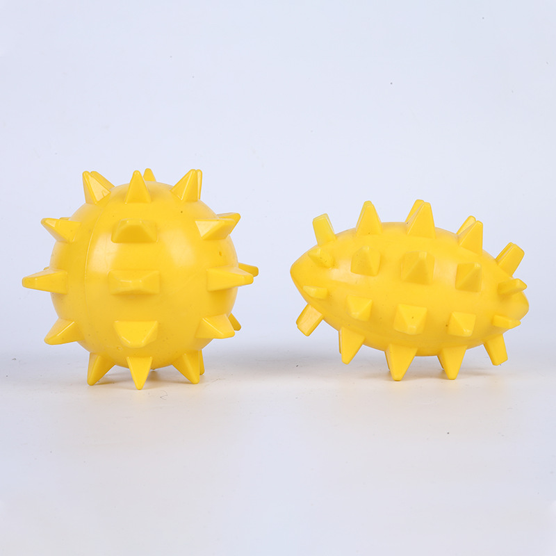 Dog Vocal Ball Pet Toy Urchins Fabric Shooting Start Ball Thorn Rugby Training Dog Molar Bite-Resistant Dog Toy